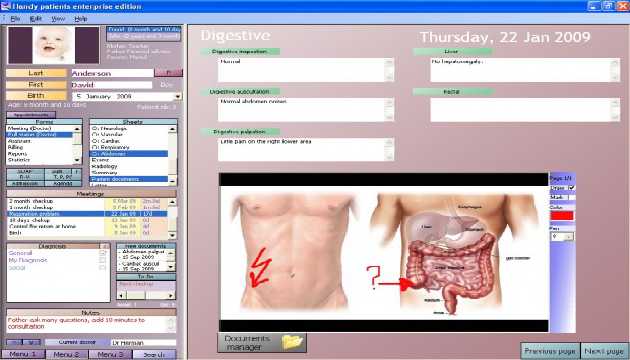 Electronic Medical Record in the Asclepius Consulting.