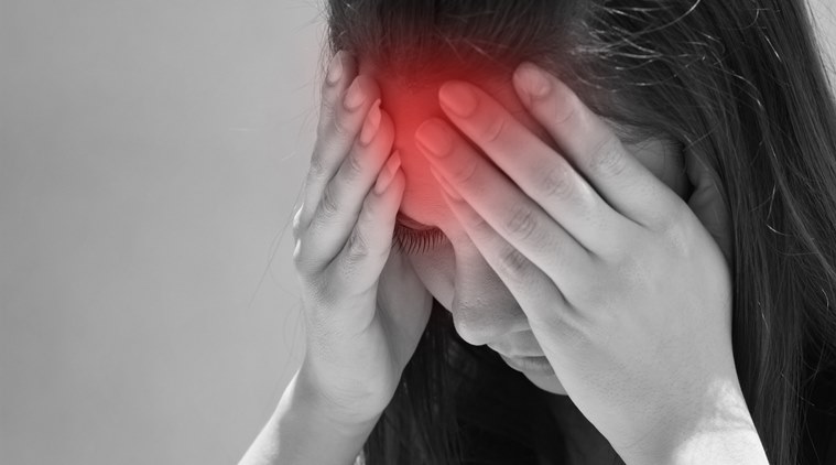 A Woman Having Severe Headache _ Symtome Of Brain Tumour.